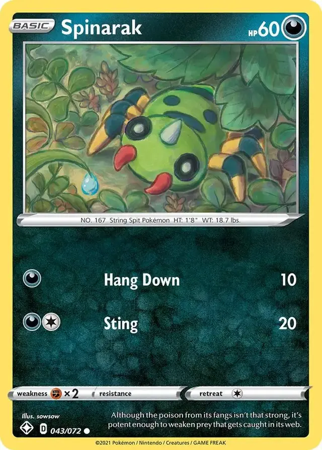 Spinarak - Pokemon Shining Fates #43