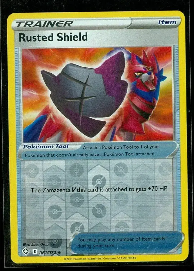 Rusted Shield [Reverse Holo] - Pokemon Shining Fates #61