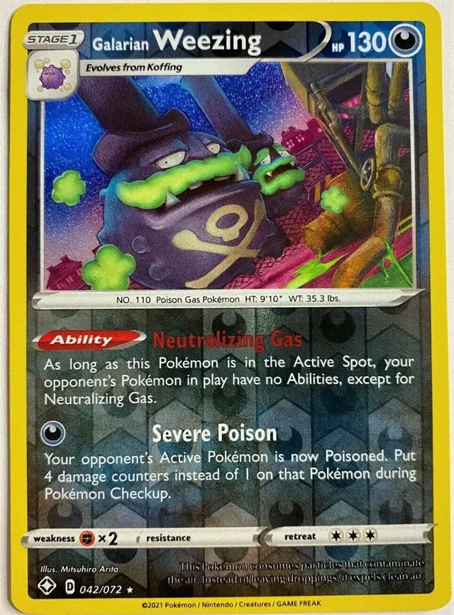 Galarian Weezing [Reverse Holo] - Pokemon Shining Fates #42