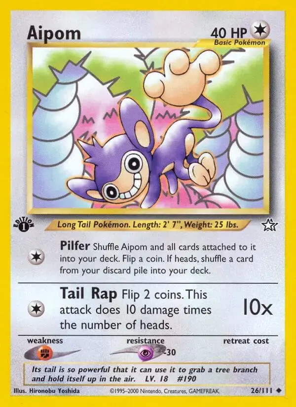 Aipom [1st Edition] - Pokemon Neo Genesis #26