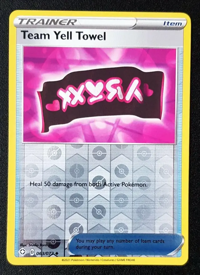 Team Yell Towel [Reverse Holo] - Pokemon Shining Fates #63