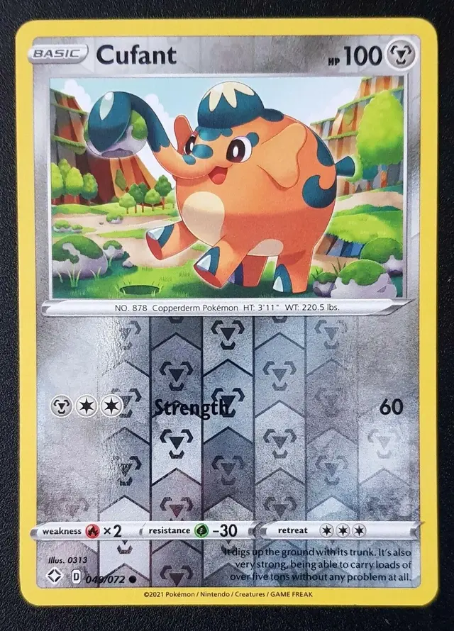 Cufant [Reverse Holo] - Pokemon Shining Fates #49
