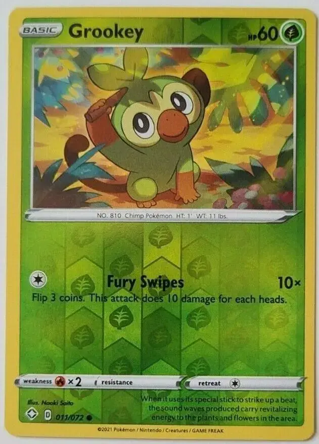 Grookey [Reverse Holo] - Pokemon Shining Fates #11