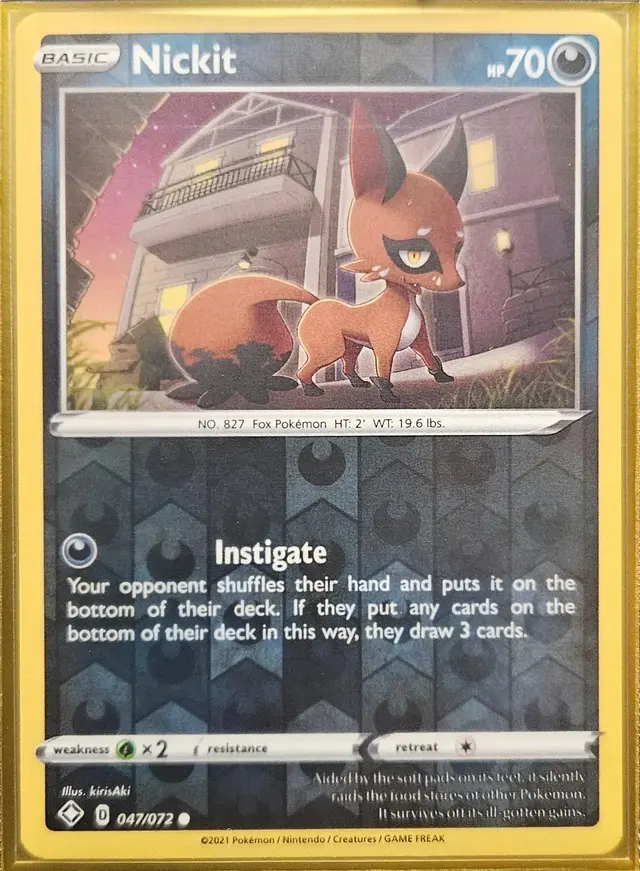 Nickit [Reverse Holo] - Pokemon Shining Fates #47