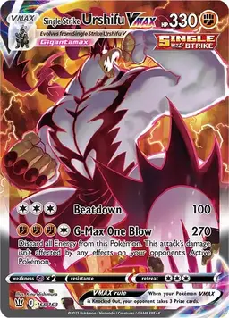Single Strike Urshifu VMAX #168 - Pokemon Battle Styles