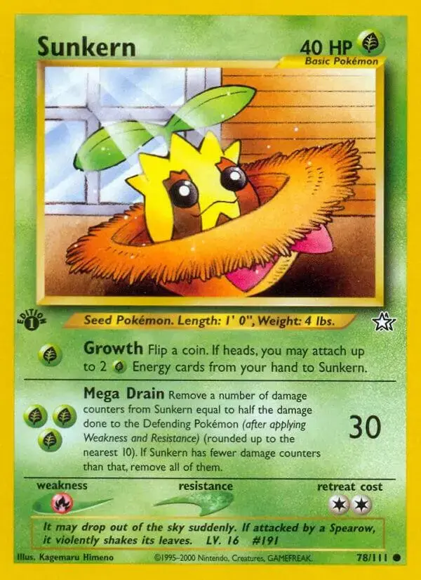 Sunkern [1st Edition] - Pokemon Neo Genesis #78