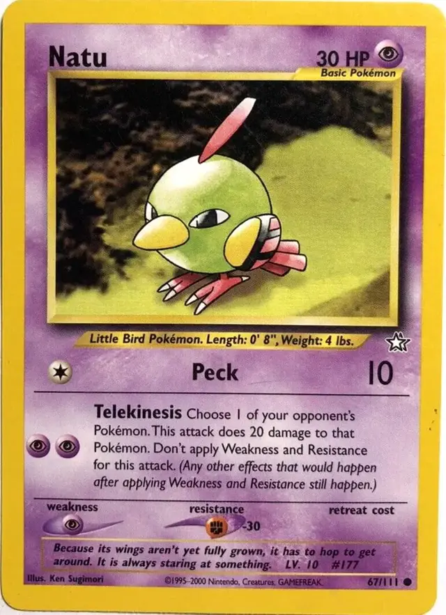 Natu - Pokemon Neo Genesis #67
