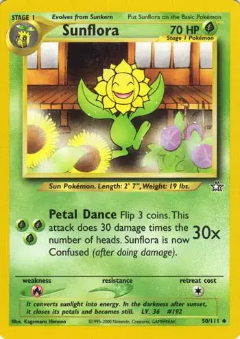 Sunflora - Pokemon Neo Genesis #50