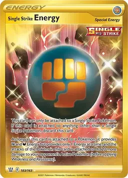 Single Strike Energy 183 - Pokemon Battle Styles