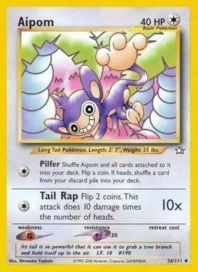 Aipom - Pokemon Neo Genesis #26