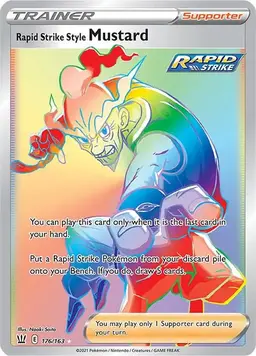 Rapid Strike Style Mustard 176 - Pokemon Battle Styles