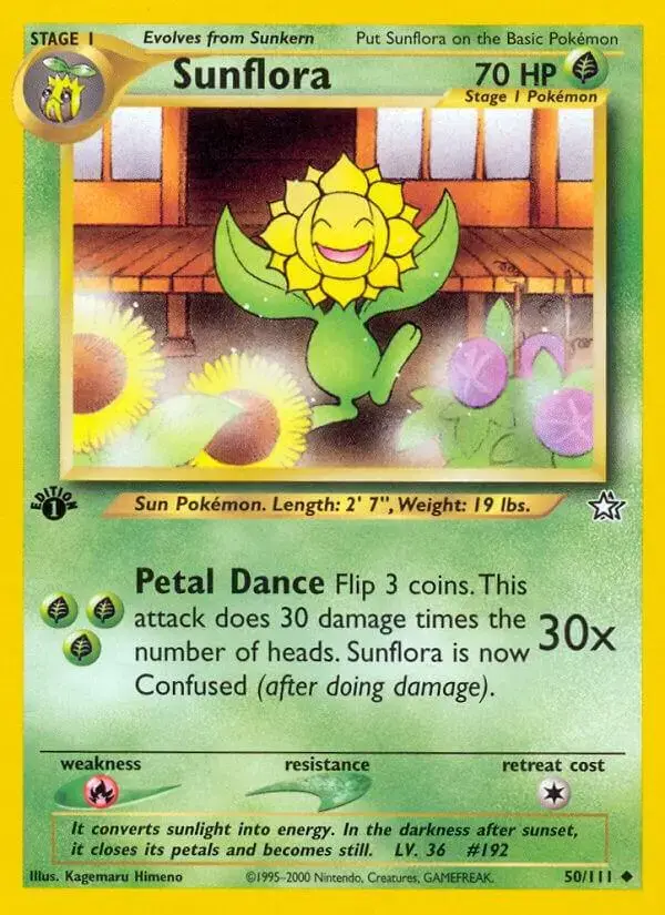 Sunflora [1st Edition] - Pokemon Neo Genesis #50