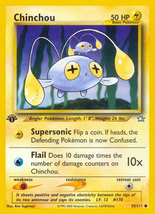 Chinchou [1st Edition] - Pokemon Neo Genesis #55