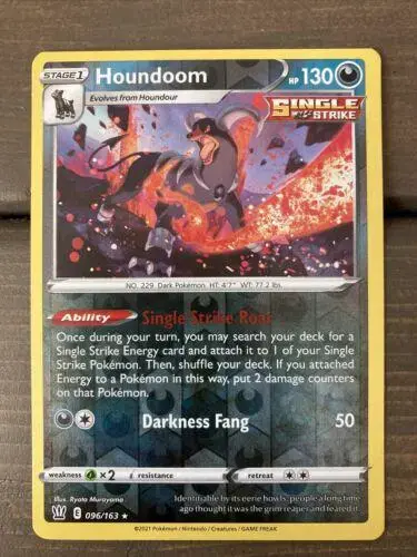 Houndoom [Reverse Holo] - Pokemon Battle Styles #96