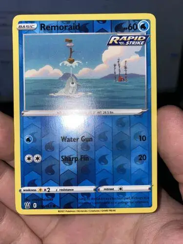 Remoraid [Reverse Holo] - Pokemon Battle Styles #36