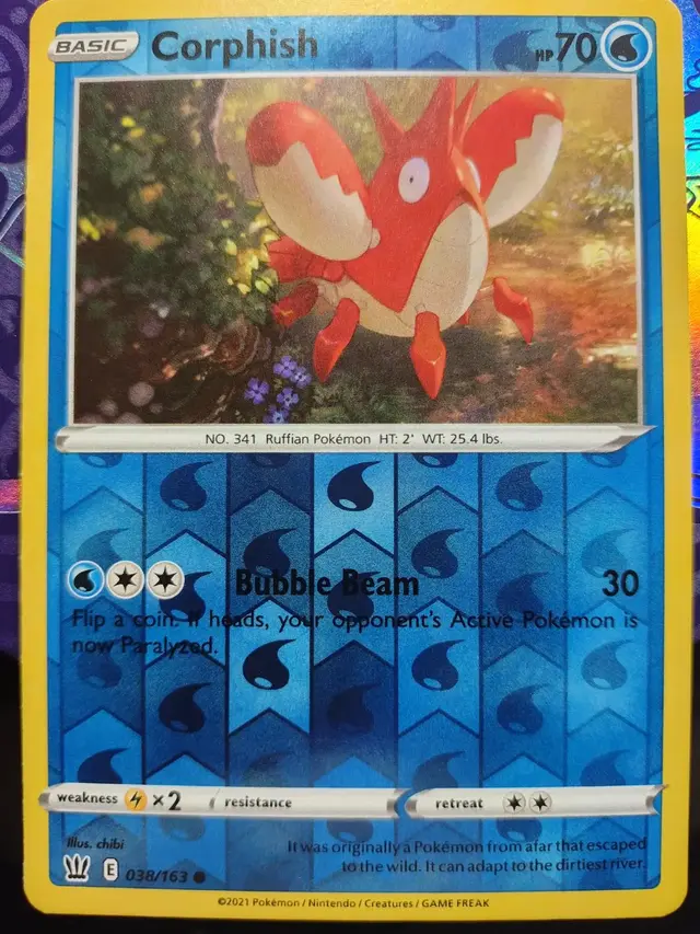 Corphish [Reverse Holo] - Pokemon Battle Styles #38