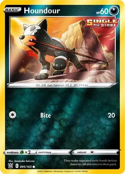 Houndour [Reverse Holo] - Pokemon Battle Styles #95