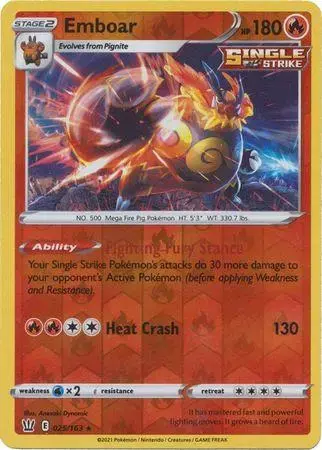 Emboar [Reverse Holo] - Pokemon Battle Styles #25