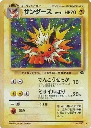 Jolteon - Pokemon Japanese Jungle #135
