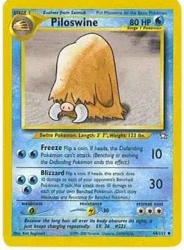 Piloswine - Pokemon Neo Genesis #44