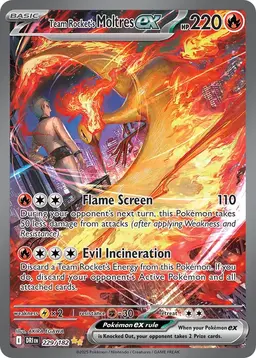 Team Rocket's Moltres ex #229 - Pokemon Destined Rivals