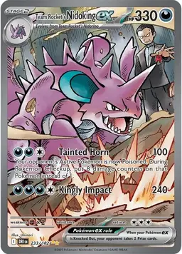 Team Rocket's Nidoking ex #233 - Pokemon Destined Rivals