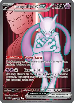 Team Rocket's Mewtwo ex 213 - Pokemon Destined Rivals