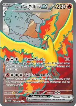 Team Rocket's Moltres ex 208 - Pokemon Destined Rivals