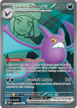 Team Rocket's Crobat ex 217 - Pokemon Destined Rivals