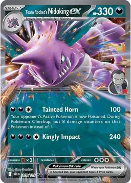 Team Rocket's Nidoking ex 119 - Pokemon Destined Rivals