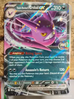 Team Rocket's Crobat Ex 122 - Pokemon Destined Rivals