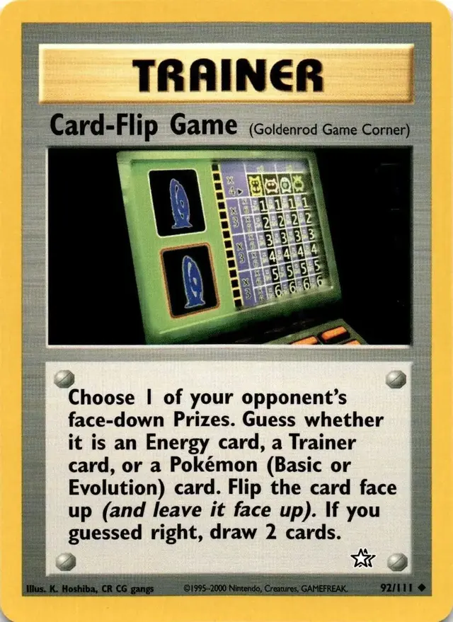 Card-Flip Game - Pokemon Neo Genesis #92