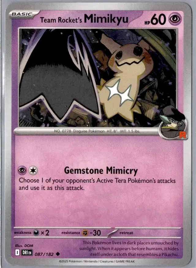 Team Rocket's Mimikyu - Pokemon Destined Rivals #87