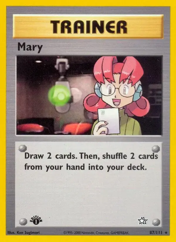 Mary [1st Edition] - Pokemon Neo Genesis #87
