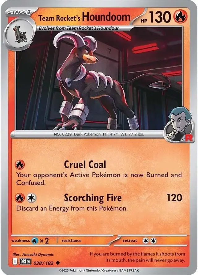 Team Rocket's Houndoom - Pokemon Destined Rivals #38