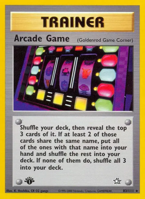 Arcade Game [1st Edition] - Pokemon Neo Genesis #83