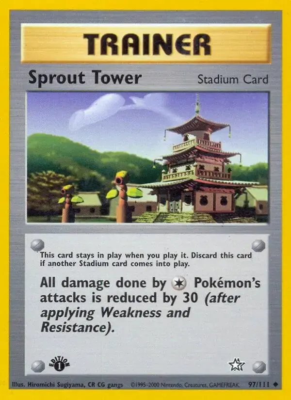 Sprout Tower [1st Edition] - Pokemon Neo Genesis #97