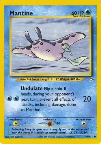 Mantine - Pokemon Neo Genesis #64