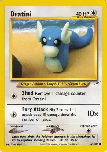 Dratini - Pokemon Neo Destiny #63