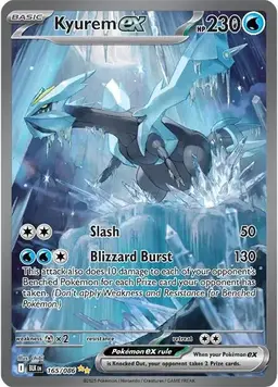 Kyurem ex #165 - Pokemon Black Bolt
