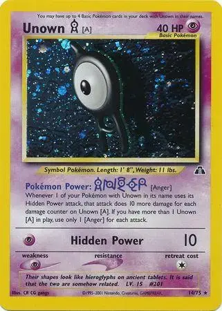 Unown A - Pokemon Neo Discovery #14