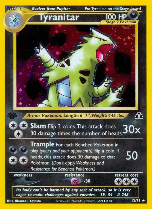 Tyranitar [1st Edition] - Pokemon Neo Discovery #12