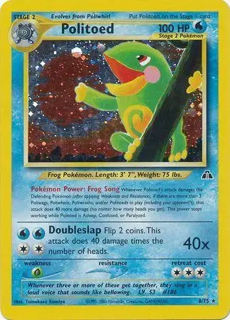 Politoed - Pokemon Neo Discovery #8