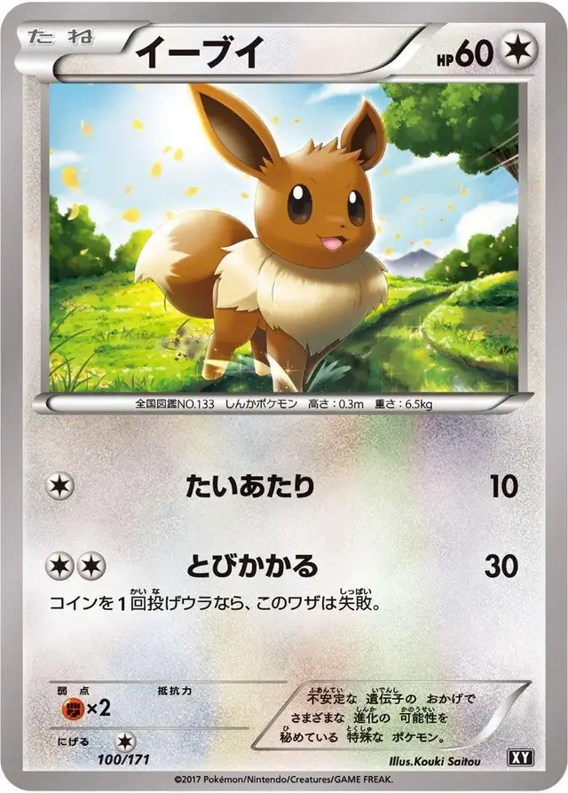 Eevee - Pokemon Japanese Best of XY #100