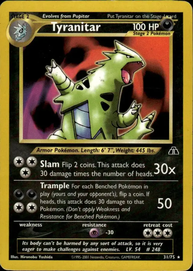 Tyranitar - Pokemon Neo Discovery #31