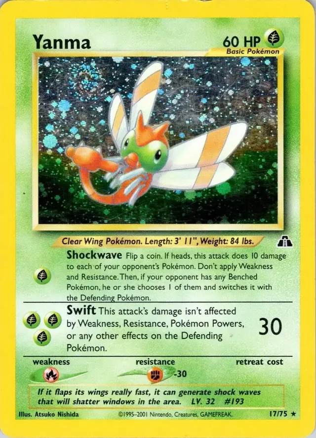 Yanma - Pokemon Neo Discovery #17