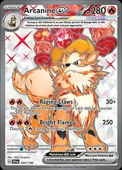 Arcanine ex 224 - Pokemon Scarlet & Violet