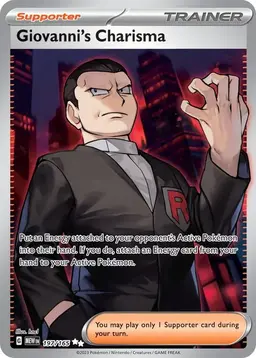 Giovanni's Charisma 197 - Pokemon Scarlet & Violet 151