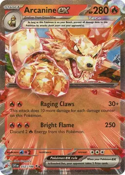 Arcanine ex 32 - Pokemon Scarlet & Violet