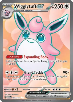 Wigglytuff ex 187 - Pokemon Scarlet & Violet 151